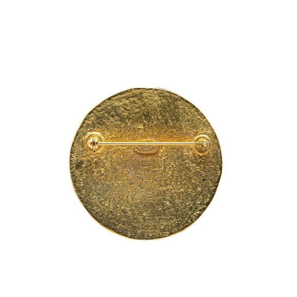 Pre Loved Chanel Vintage CC Button Women Gold Brooches - Picture 3 of 5